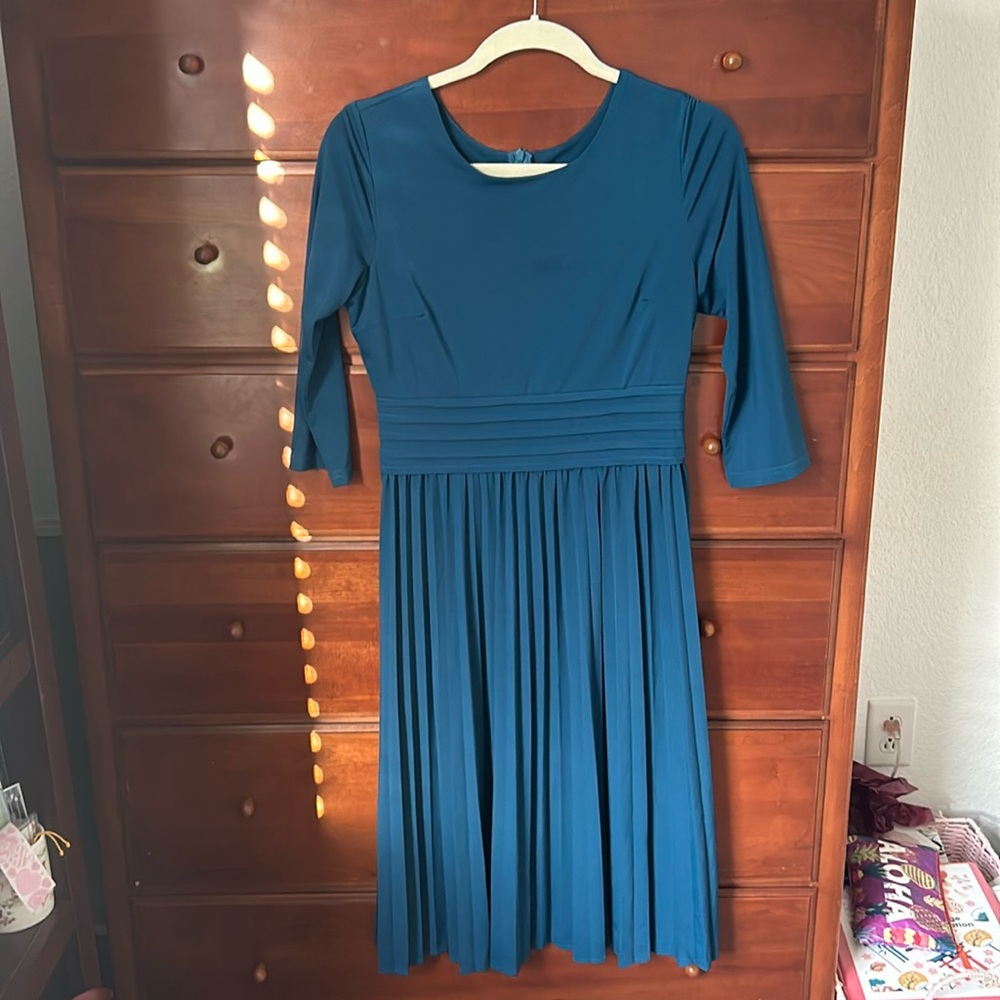 Aqua Skirt Society Dress